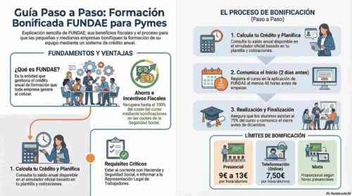 ¿Qué es un sandbox o entorno de pruebas, cómo funciona y para qué se utiliza? 3 Prenstacion infografia para RRHH gestionando formación bonificada FUNDAE para optimizar el crédito formativo empresarial
